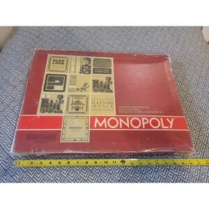 Vintage Rare 1964 Monopoly Board Game Red Box  Parker Brother *COMPLETE*